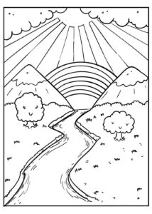 Desenho de Paisagens Desenho Colorir Imprimir 41