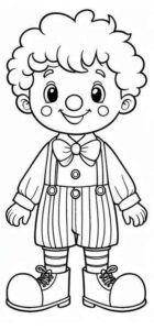 Desenho de Palhaço Desenho Colorir Imprimir 01