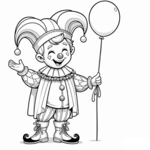 Desenho de Palhaço Desenho Colorir Imprimir 02