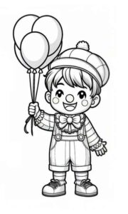 Desenho de Palhaço Desenho Colorir Imprimir 04