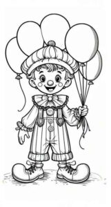 Desenho de Palhaço Desenho Colorir Imprimir 05