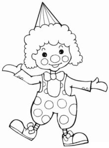 Desenho de Palhaço Desenho Colorir Imprimir 06