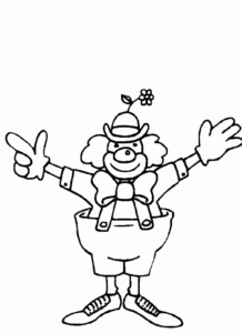 Desenho de Palhaço Desenho Colorir Imprimir 09