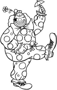 Desenho de Palhaço Desenho Colorir Imprimir 10