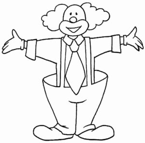 Desenho de Palhaço Desenho Colorir Imprimir 14