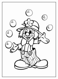 Desenho de Palhaço Desenho Colorir Imprimir 15