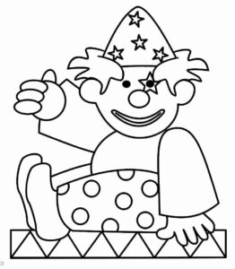 Desenho de Palhaço Desenho Colorir Imprimir 20
