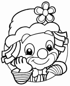 Desenho de Palhaço Desenho Colorir Imprimir 21
