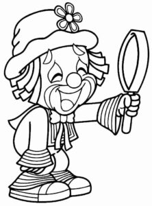 Desenho de Palhaço Desenho Colorir Imprimir 22