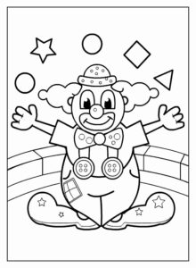 Desenho de Palhaço Desenho Colorir Imprimir 27