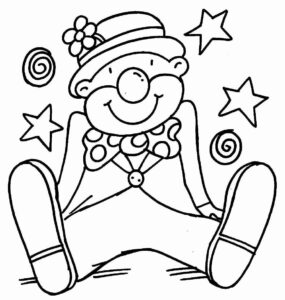 Desenho de Palhaço Desenho Colorir Imprimir 36