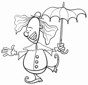 Desenho de Palhaço Desenho Colorir Imprimir 37