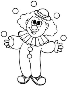 Desenho de Palhaço Desenho Colorir Imprimir 45