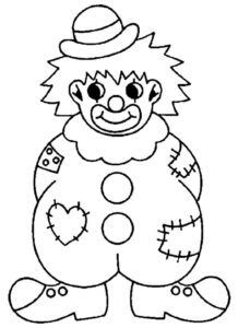 Desenho de Palhaço Desenho Colorir Imprimir 46