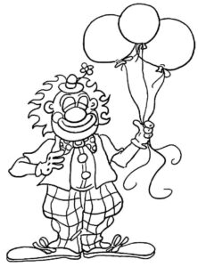 Desenho de Palhaço Desenho Colorir Imprimir 49