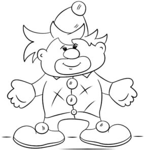 Desenho de Palhaço Desenho Colorir Imprimir 52