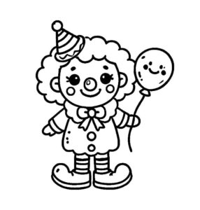 Desenho de Palhaço Desenho Colorir Imprimir 55