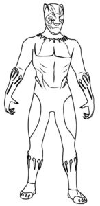 Desenho de Pantera Negra Desenho Colorir Imprimir 12