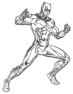 Desenho de Pantera Negra Desenho Colorir Imprimir 15