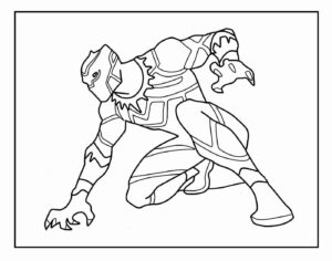 Desenho de Pantera Negra Desenho Colorir Imprimir 21