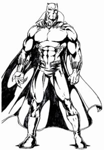 Desenho de Pantera Negra Desenho Colorir Imprimir 26