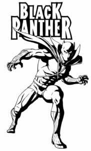 Desenho de Pantera Negra Desenho Colorir Imprimir 29