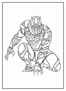 Desenho de Pantera Negra Desenho Colorir Imprimir 33