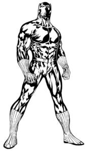 Desenho de Pantera Negra Desenho Colorir Imprimir 36