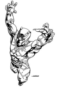 Desenho de Pantera Negra Desenho Colorir Imprimir 38