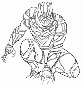 Desenho de Pantera Negra Desenho Colorir Imprimir 45