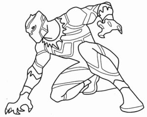 Desenho de Pantera Negra Desenho Colorir Imprimir 46
