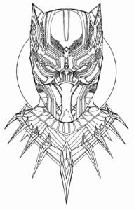 Desenho de Pantera Negra Desenho Colorir Imprimir 48