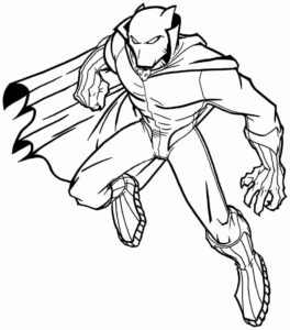 Desenho de Pantera Negra Desenho Colorir Imprimir 49