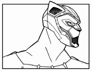 Desenho de Pantera Negra Desenho Colorir Imprimir 54