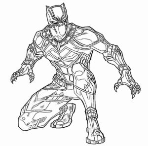 Desenho de Pantera Negra Desenho Colorir Imprimir 55