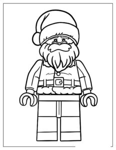 Desenho de Papai Noel Desenho Colorir Imprimir 02
