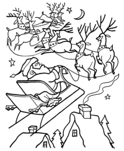Desenho de Papai Noel Desenho Colorir Imprimir 09