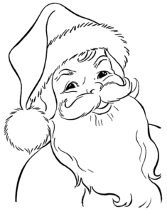 Desenho de Papai Noel Desenho Colorir Imprimir 12