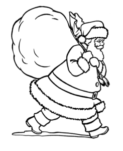 Desenho de Papai Noel Desenho Colorir Imprimir 13