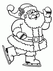 Desenho de Papai Noel Desenho Colorir Imprimir 15