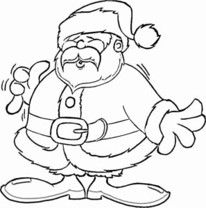 Desenho de Papai Noel Desenho Colorir Imprimir 16
