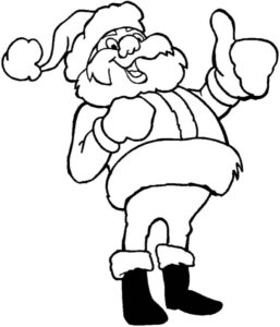 Desenho de Papai Noel Desenho Colorir Imprimir 17