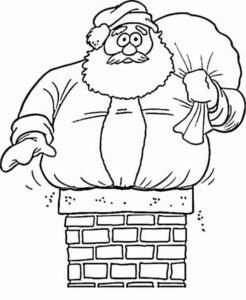 Desenho de Papai Noel Desenho Colorir Imprimir 20