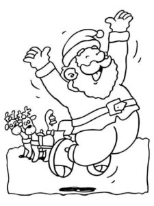 Desenho de Papai Noel Desenho Colorir Imprimir 21