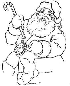 Desenho de Papai Noel Desenho Colorir Imprimir 23