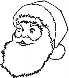 Desenho de Papai Noel Desenho Colorir Imprimir 24