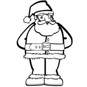 Desenho de Papai Noel Desenho Colorir Imprimir 25