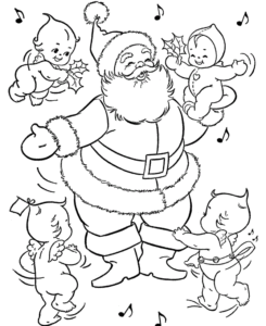 Desenho de Papai Noel Desenho Colorir Imprimir 26