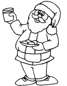 Desenho de Papai Noel Desenho Colorir Imprimir 27