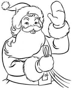 Desenho de Papai Noel Desenho Colorir Imprimir 29